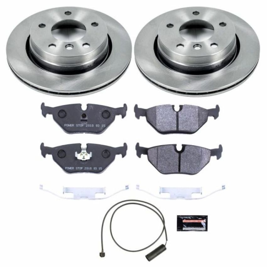 PowerStop TDBK615 Track Day High-Performance Brake Pad and Rotor Kit
