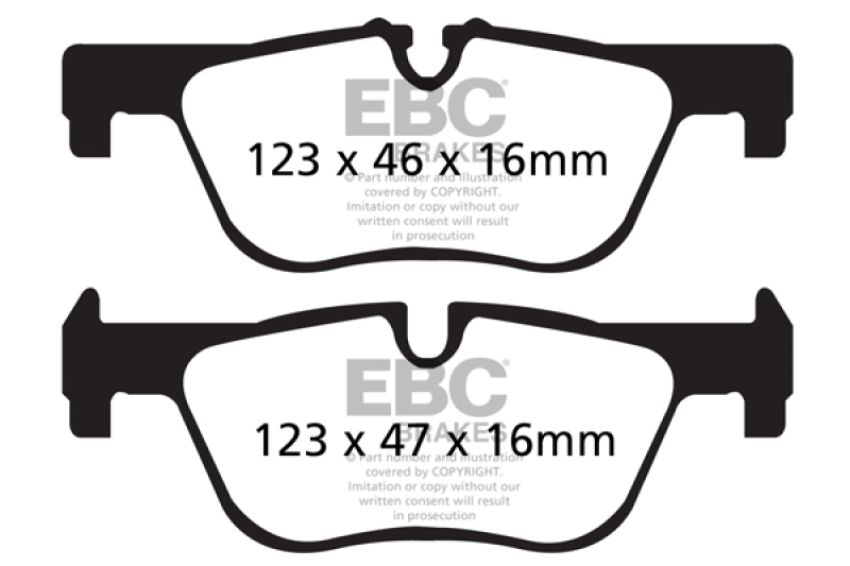 EBC Brakes UD1613 Ultimax OEM Replacement Brake Pads