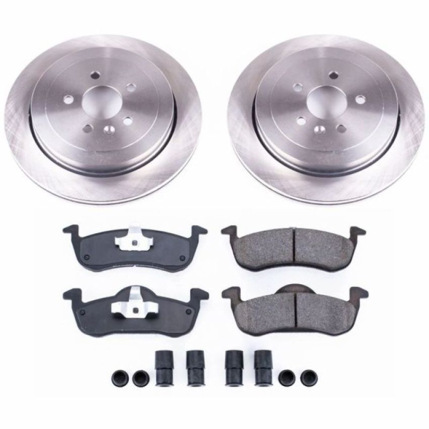 PowerStop KOE6819 OE Stock Replacement Low-Dust Ceramic Brake Pad and Rotor Kit