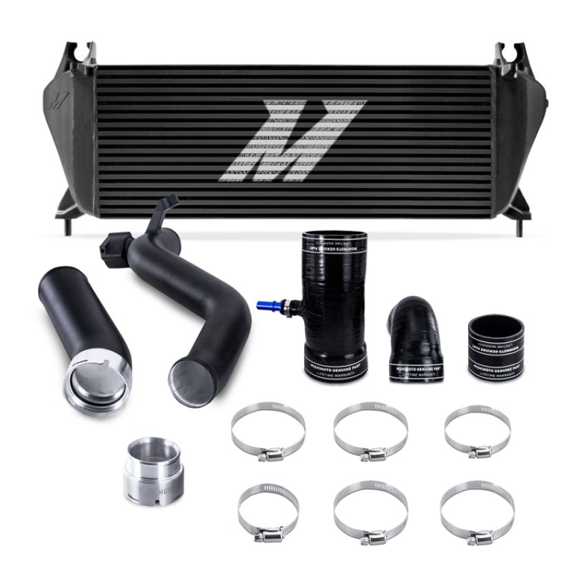 Mishimoto MMINT-RGR-19KBKBK 19+ Ford Ranger 2.3L EcoBoost Intercooler Kit - Black + MWBK Pipes