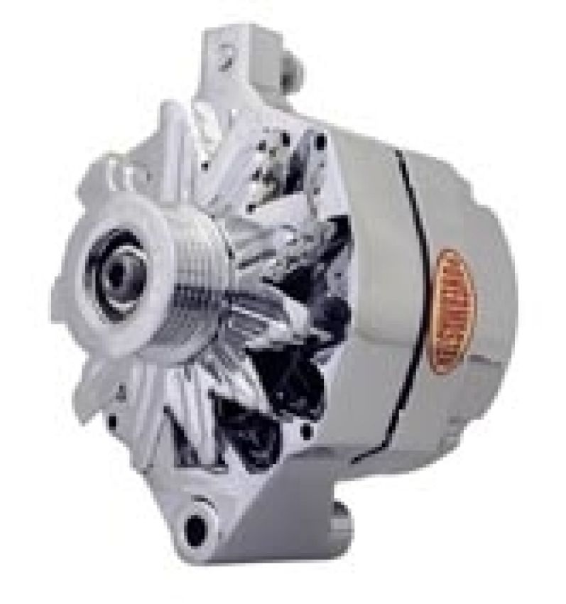 POWERMASTER PWM8-37100 Ford 100 Amp Chrome Alternator