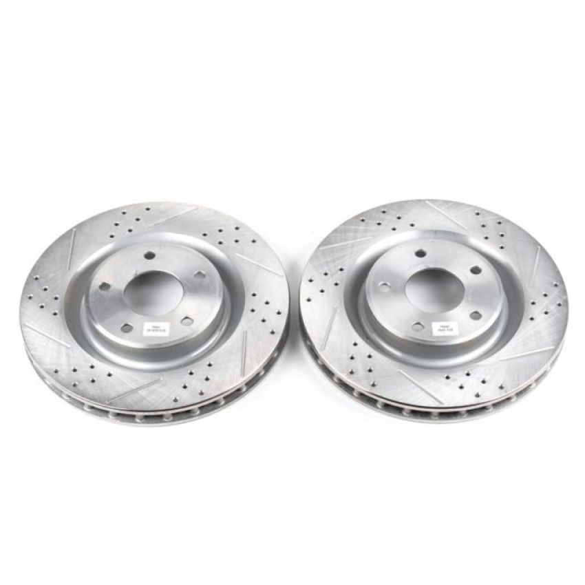PowerStop AR82101XPR PowerStop Evolution Performance Drilled, Slotted & Plated Brake Rotor Pair