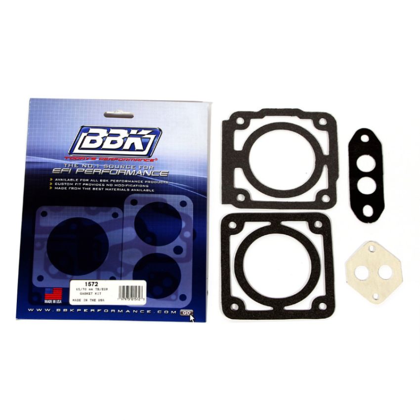 BBK Performance Parts 1572 1986-1993 MUSTANG THROTTLE BODY GASKET KIT 65 or 70MM