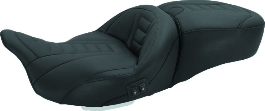 Mustang Motorcycle 79007 Mustang 08-21 Harley Electra Glide, Rd Glide, Rd King, Str Glide Heated 1PC Seat Deluxe-Black