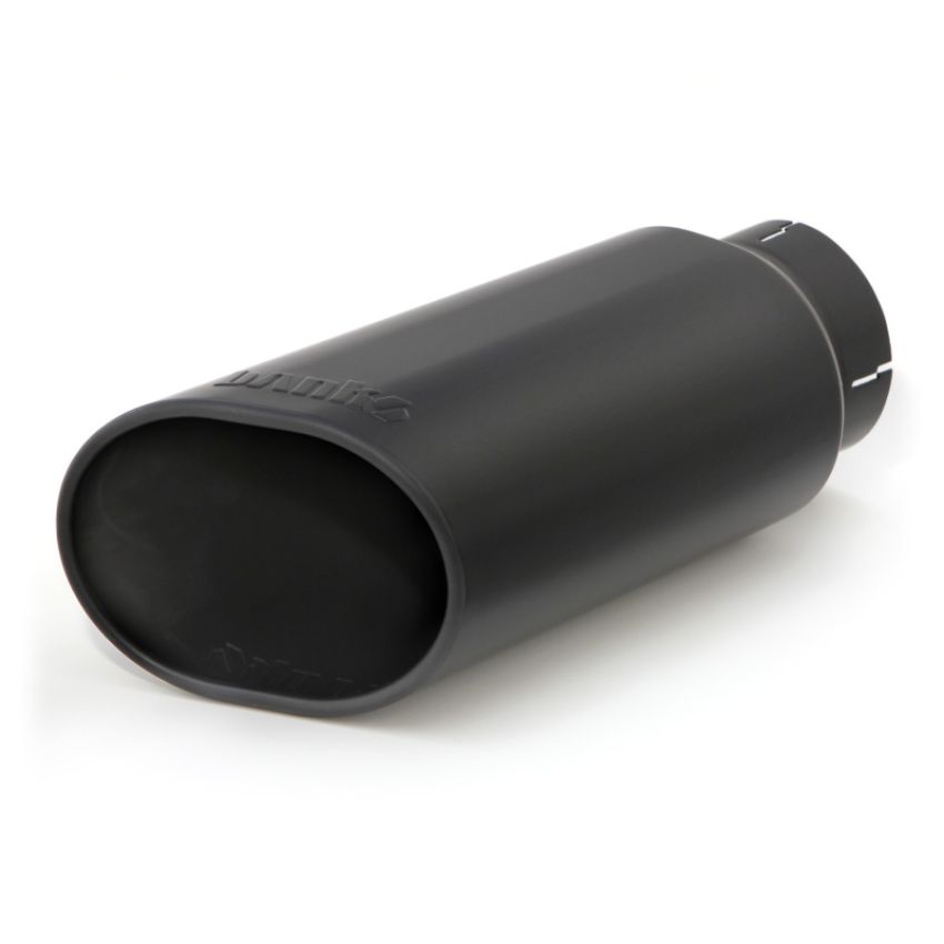 Banks Power 52927 Tailpipe Tip Kit - SS Obround Slash Cut - Black - 4in Tube - 5in X 6in X 14in