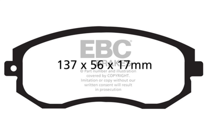 EBC Brakes DP41884R Yellowstuff Street And Track Brake Pads