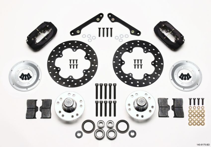 Wilwood 140-8175-BD Forged Dynalite Front Drag Kit Drilled Rotor 79-81 Camaro