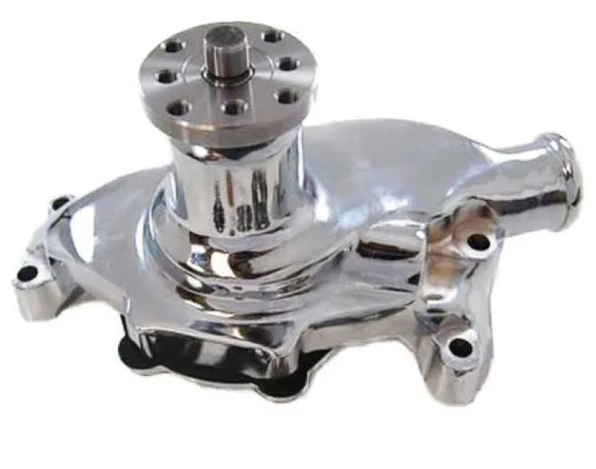 RACING POWER CO-PACKAGED RPCR6916C Smooth SB Chevy Short Wa ter Pump Chrome