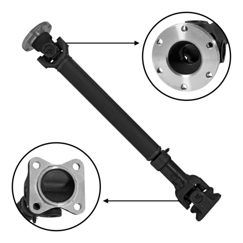 Yukon Gear & Axle ZDS9151 USA Standard Driveshaft for 01-05 Dodge Dakota / 01-03 Dodge Durango 3.7L/4.7L Front w/ A/T