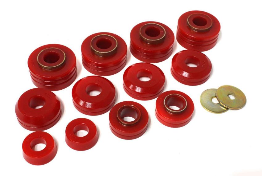 ENERGY SUSPENSION ENE4-4104R Ford Body Mounts - Red