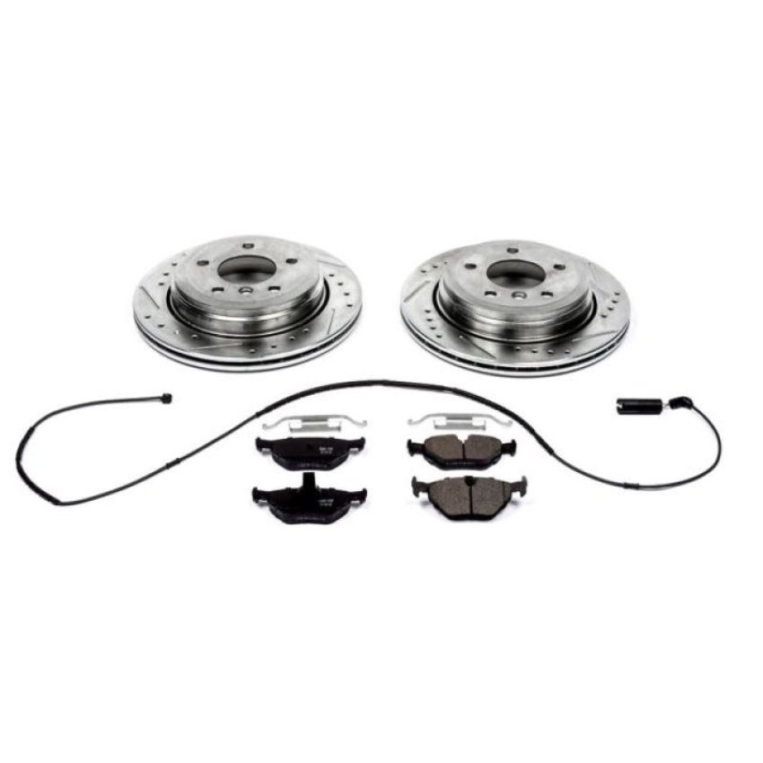 PowerStop K2970 Z23 Daily Driver Carbon-Fiber Ceramic Brake Pad and Drilled & Slotted Rotor Kit