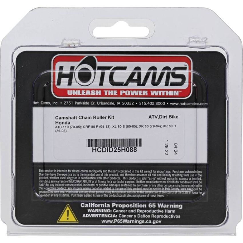 Hot Cams HCDID25H088 1979-1985 Honda ATC 110 110cc Roller chain