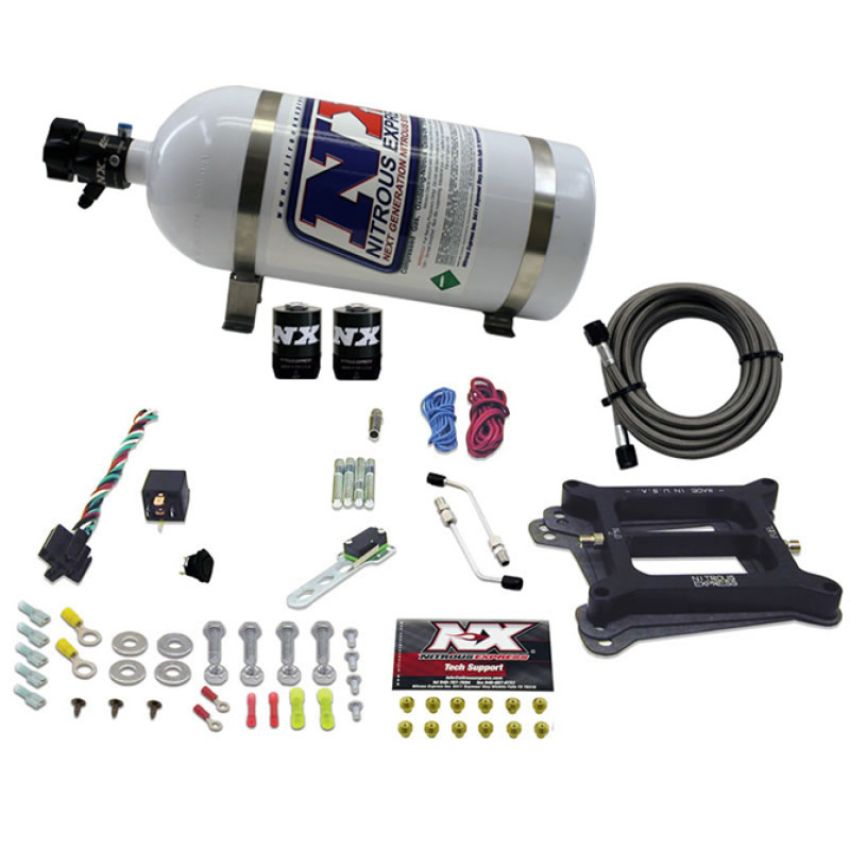 Nitrous Express 30045-10 4150 4-BBL/ALCOHOL (50-100-150-200-250-300HP) WITH 10LB BOTTLE