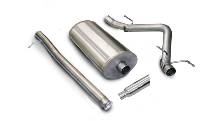 CORSA Performance 24259 Corsa 2007-2008 Chevrolet Silverado Crew Cab/Short Bed 1500 5.3L V8 Polished Sport Cat-Back Exhaust