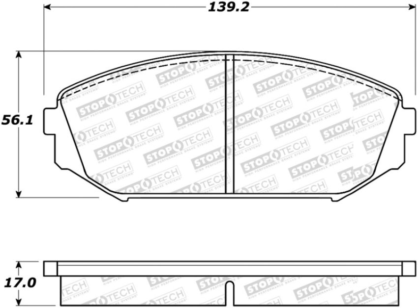 Stoptech 305.07930 Street Select Brake Pads