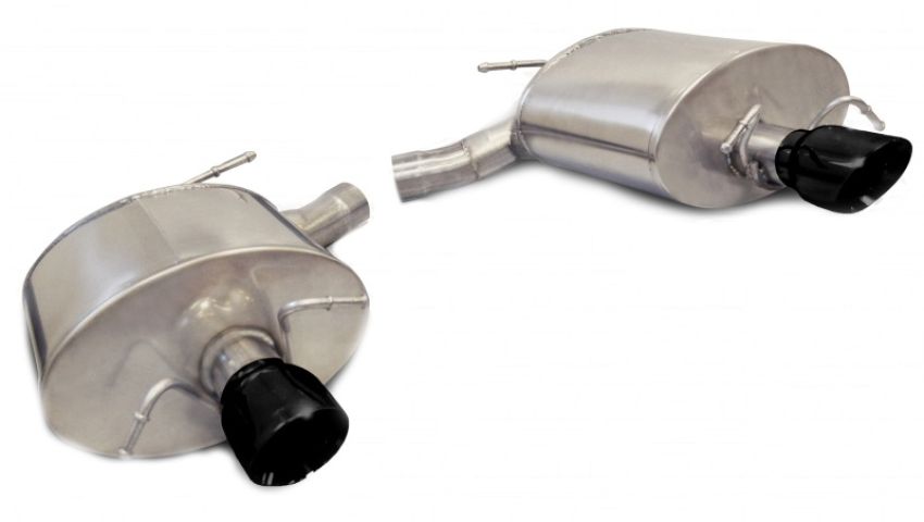CORSA Performance 14948BLK Corsa 2011-2014 Cadillac CTS Wagon V 6.2L V8 Black Sport Axle-Back Exhaust