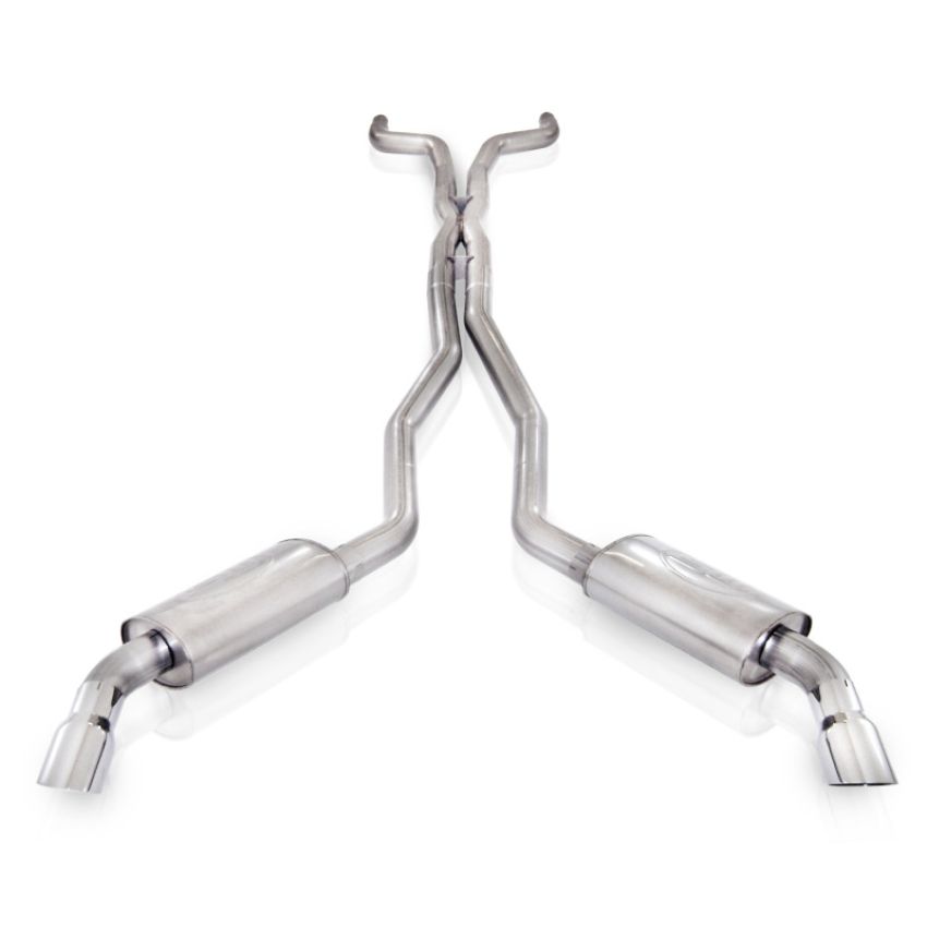 Stainless Works CA10CBC 2010-15 Camaro 6.2L 3in Exhaust X-Pipe Chambered Turbo Mufflers Polished Tips