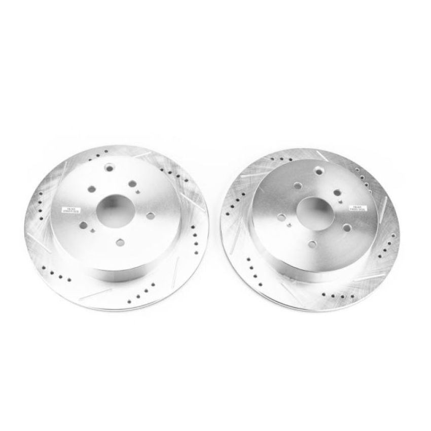 PowerStop JBR1543XPR PowerStop Evolution Performance Drilled, Slotted & Plated Brake Rotor Pair