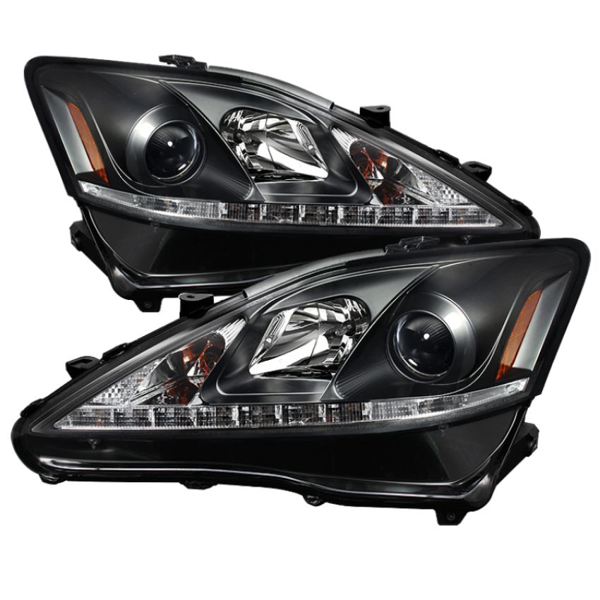 SPYDER 5080059 Projector Headlights - DRL - Black