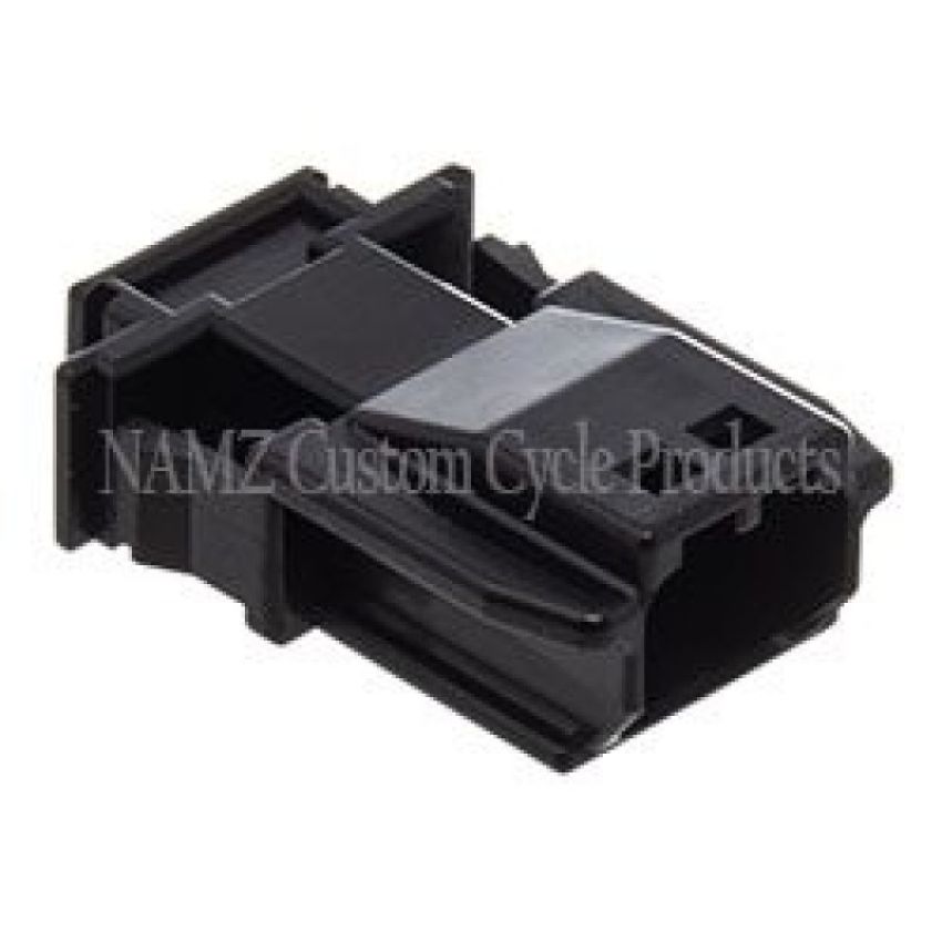 NAMZ NJ-2P51 JAE MX-1900 2-Position Male Black Pin Housing (HD 72905-11)