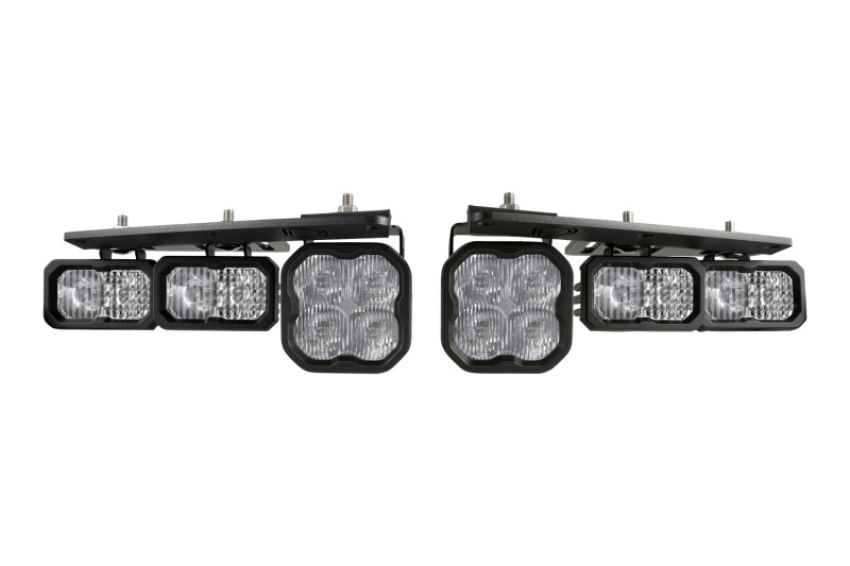Diode Dynamics DD7180 2021 Ford Bronco Stage Series Fog Pocket Kit - White Pro