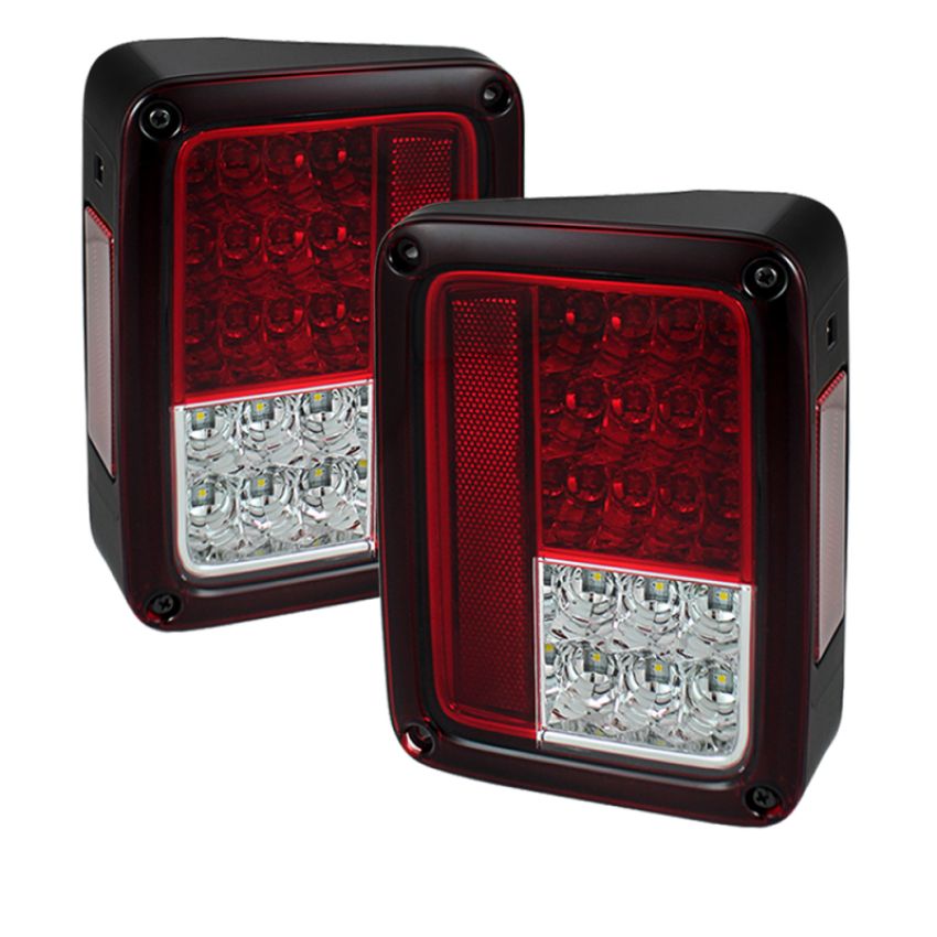 SPYDER 5070401 LED Tail Lights - Red Clear