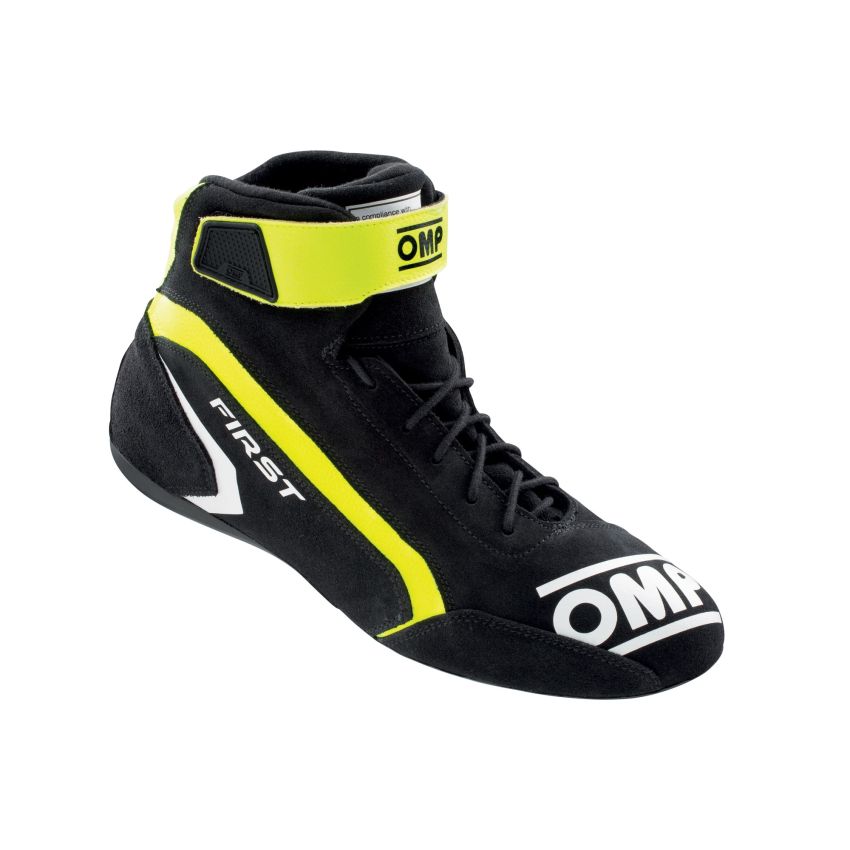 OMP First Shoes My2021 Anthracite/Fluorescent Yellow - Size 43 (Fia 8856-2018)