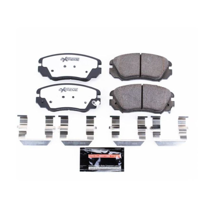 PowerStop Z26-1421 PowerStop - Z26 Performance Carbon-Fiber Ceramic Brake Pads with Hardware Kit