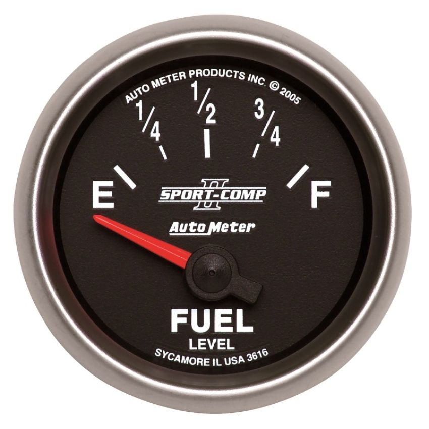 AutoMeter 3616 GAUGE, FUEL LEVEL, 2 1/16