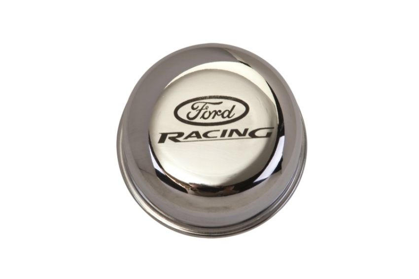 FORD FRDM6766-FRNVCH Breather Cap w/Ford Racing Logo - Chrome