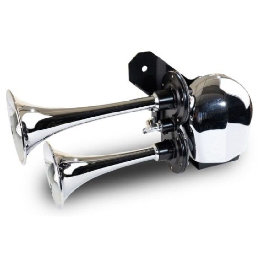 Kleinn Air Horns HOGKIT-1 Kleinn 79-24 Harley Davidson Horns w/ Cowbell Horn Cover