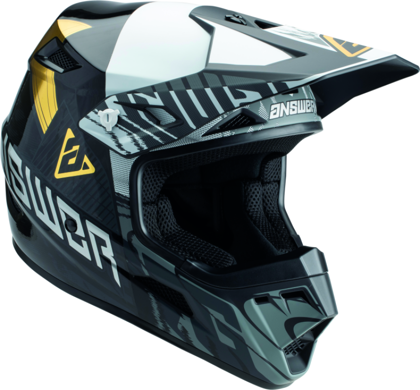 Answer 447707 AR3 Ronin Helmet Black/White/Gold - XL