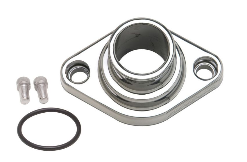 EDELBROCK EDE4816 Chevy V8 Thermostat Housing - Straight
