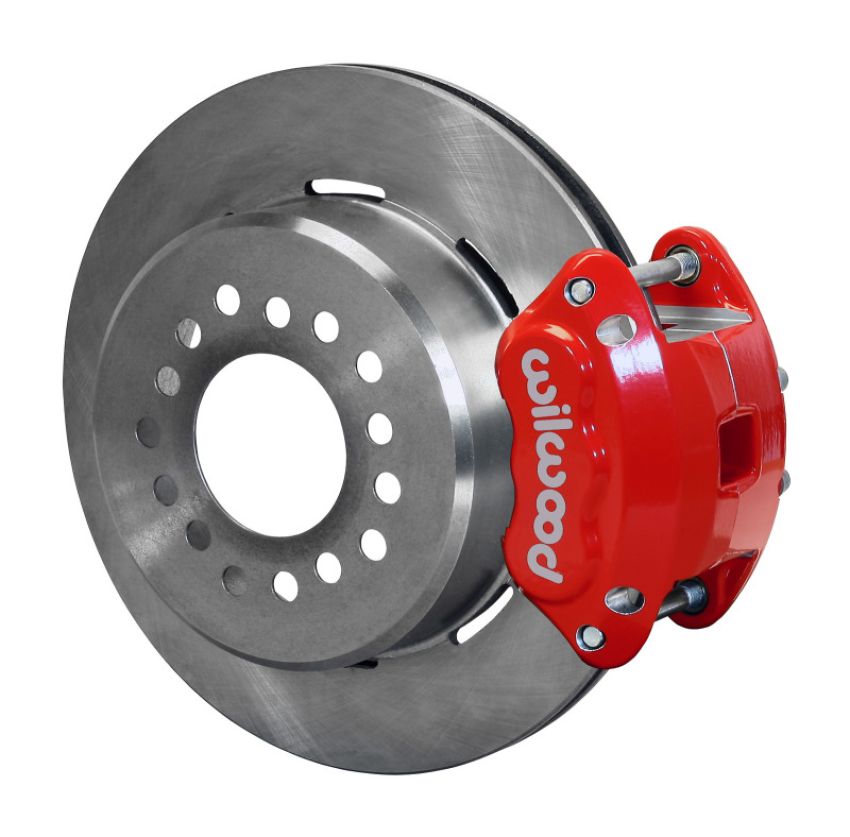 Wilwood 140-12236-R D154 P/S Park Brake Kit Red New Big Ford 2.50in Off Staggerd Mount