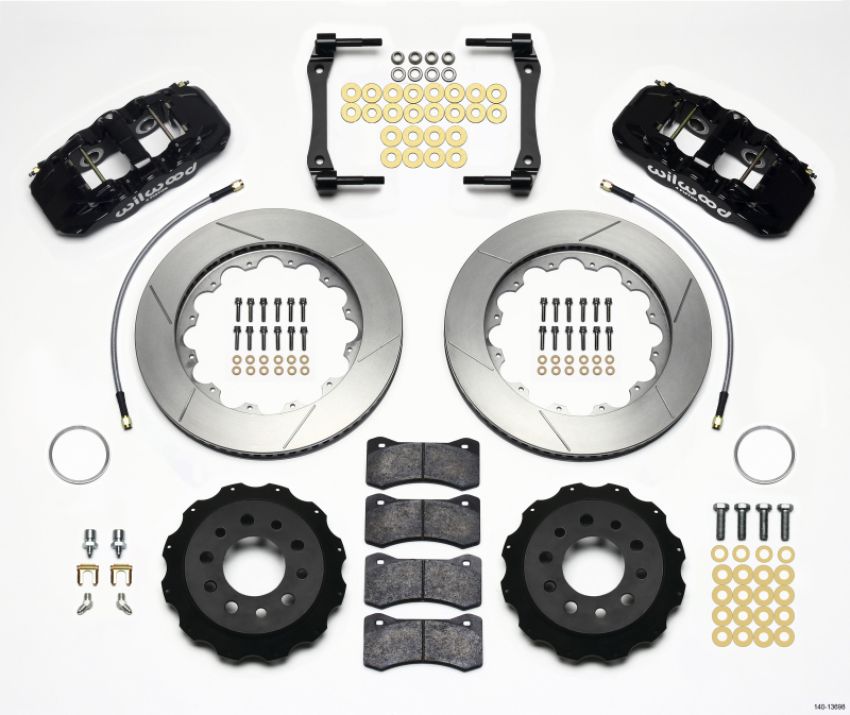 Wilwood 140-13698 AERO4 Rear Kit 14.25in 2014-Up Corvette C7 w/Lines