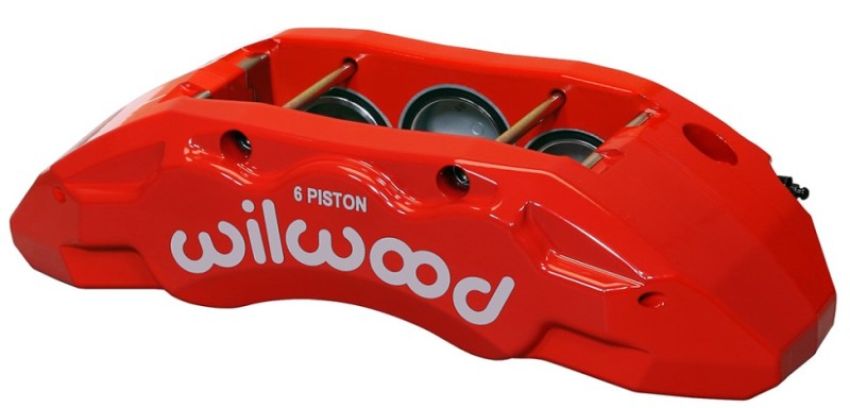 Wilwood 120-13817-RD Caliper-TX6R- R/H - Red 1.75/1.62/1.62in Pistons 1.38in Disc