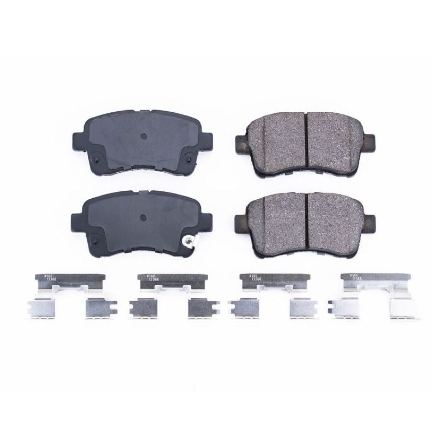 PowerStop 17-937 PowerStop - Z17 Low-Dust Ceramic Brake Pads with Hardware