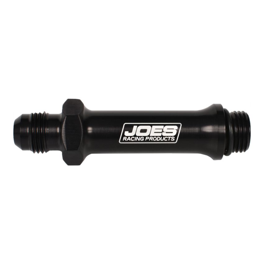 JOES RACING PRODUCTS JOE42050-B Port Fitting -6an Extended Black