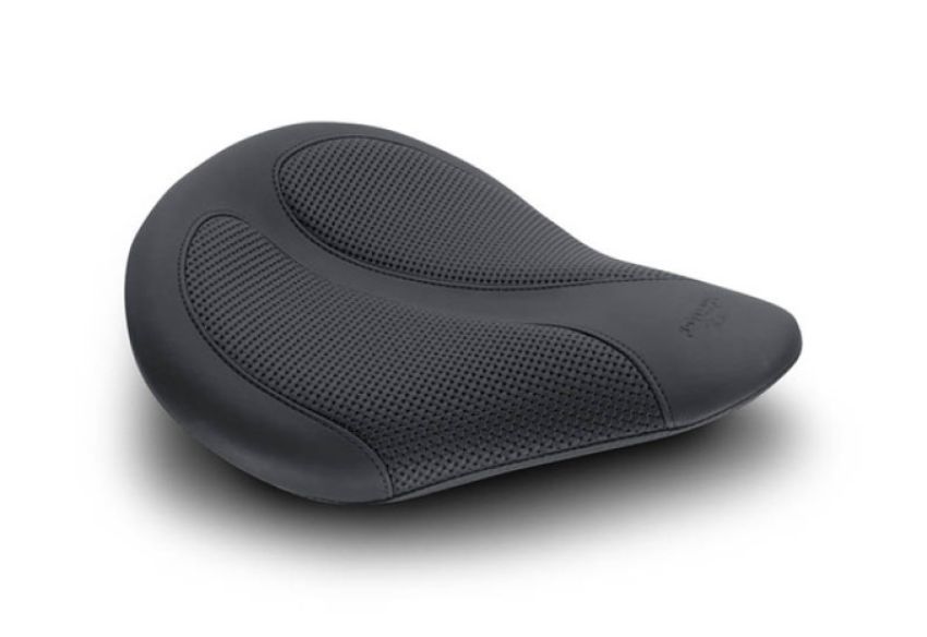 Mustang Motorcycle 76621 Mustang Cyclone Solo Seat w/Black Textured - Black