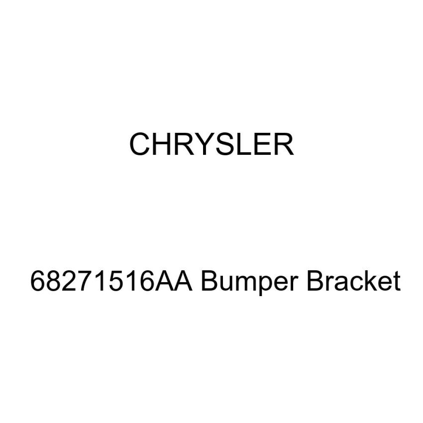 Mopar 68271516AA BRACKET KIT, Bumper