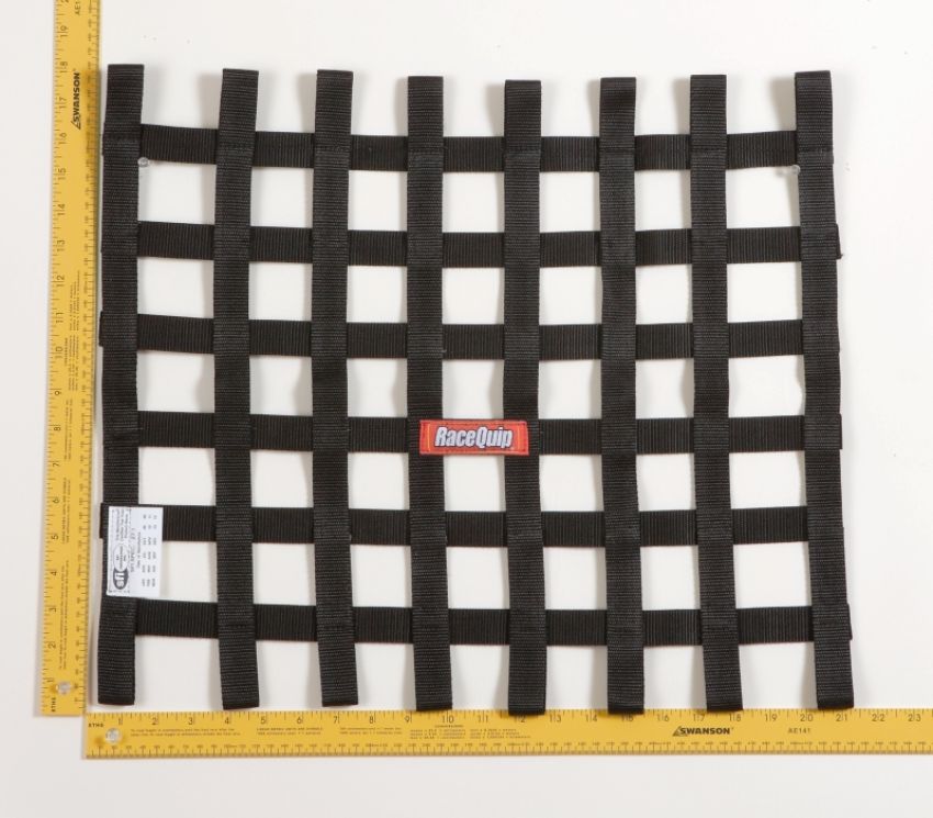 Racequip 726004 Black 18 X 21 SFI Ribbon Net