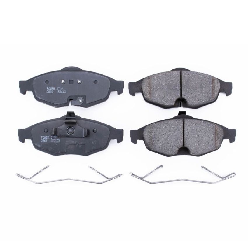 PowerStop 17-869 PowerStop - Z17 Low-Dust Ceramic Brake Pads with Hardware