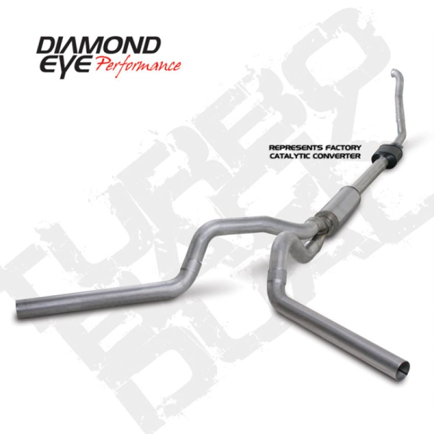 Diamond Eye Performance K4308A Diamond Eye KIT 4in TB DUAL AL: 94-97 FORD 7.3L F250/F350 PWRSTROKE NFS W/ CARB EQUIV STDS