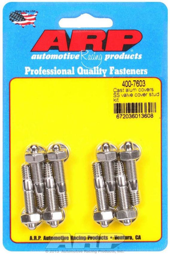 ARP ARP400-7603 S/S Valve Cover Stud Kit 6pt. (8)