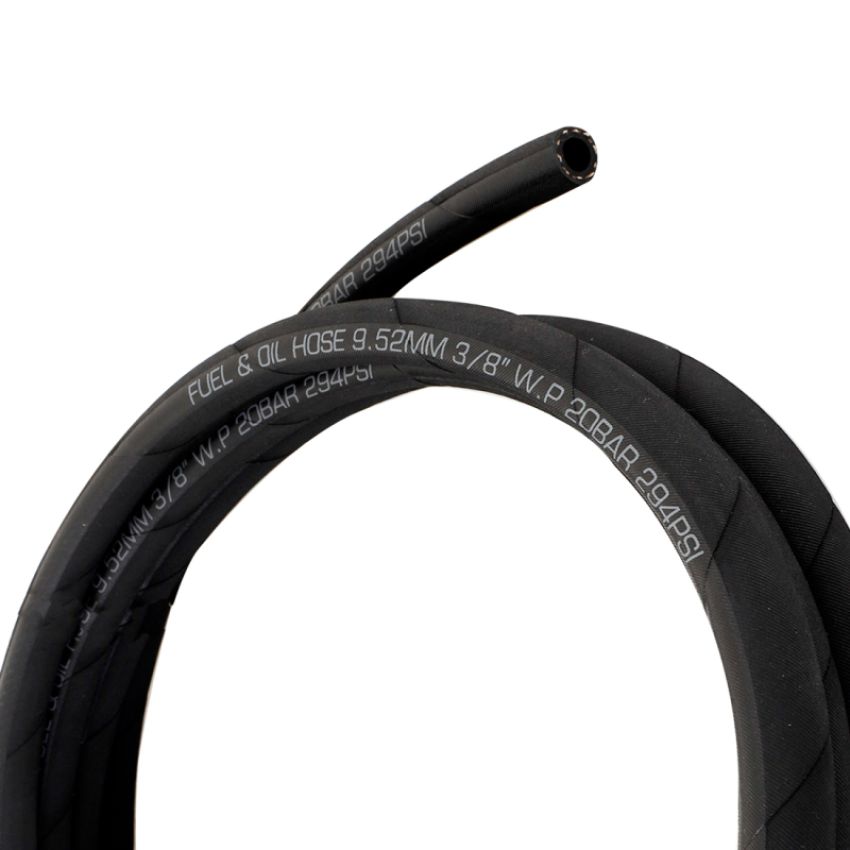 Mishimoto MMHOSE-PL-04-240 Push Lock Hose, Black, -4AN, 240in Length