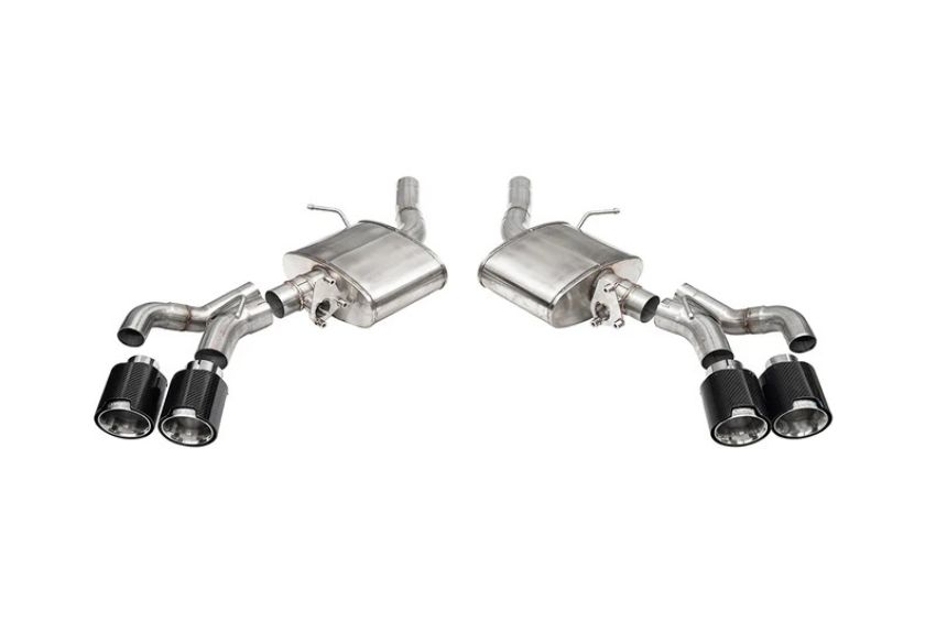 CORSA Performance 21322CF Corsa 22-24 Cadillac CT5-V Blackwing 3in Axle-Back - Act. Exh. - Dual Rear Exit - Twin 4.5inCF Tips