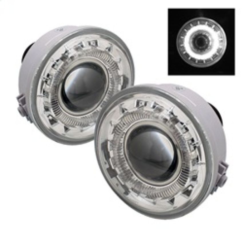 SPYDER 5021304 Halo Projector Fog Lights w/Switch - Clear