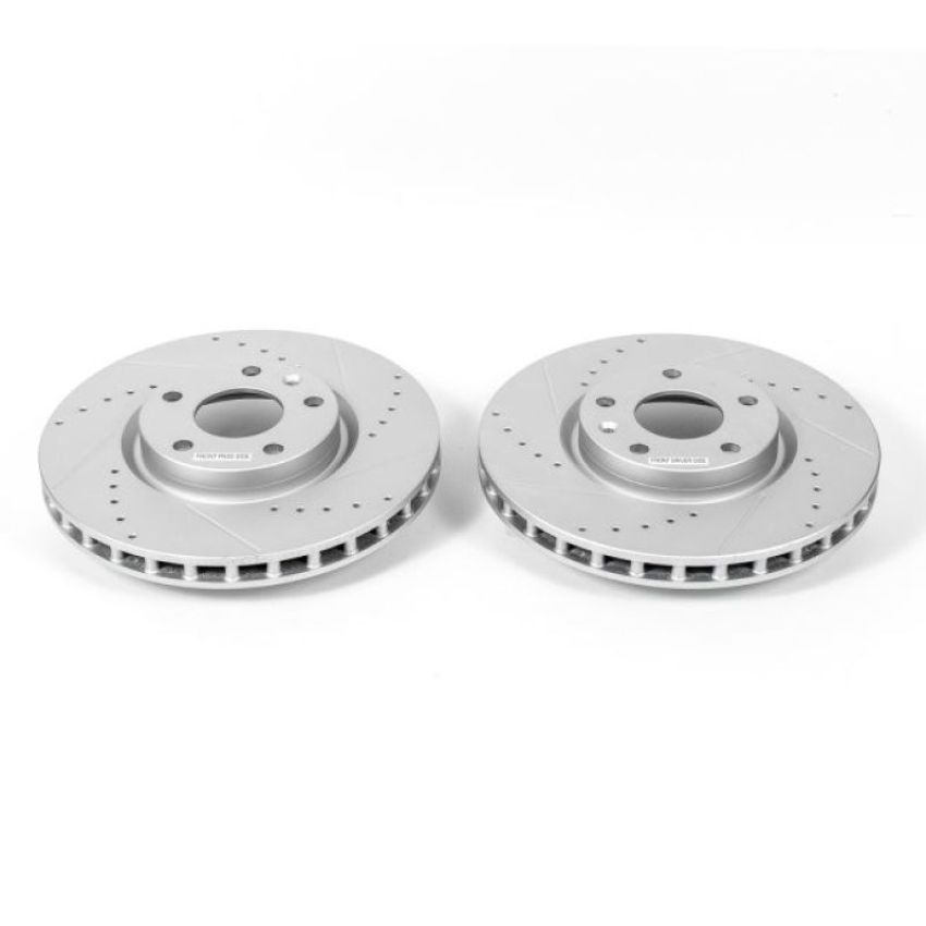 PowerStop AR82163XPR PowerStop Evolution Performance Drilled, Slotted & Plated Brake Rotor Pair