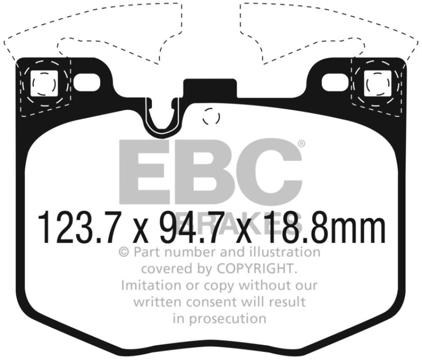 EBC Brakes DP32302C Redstuff Ceramic Low Dust Brake Pads