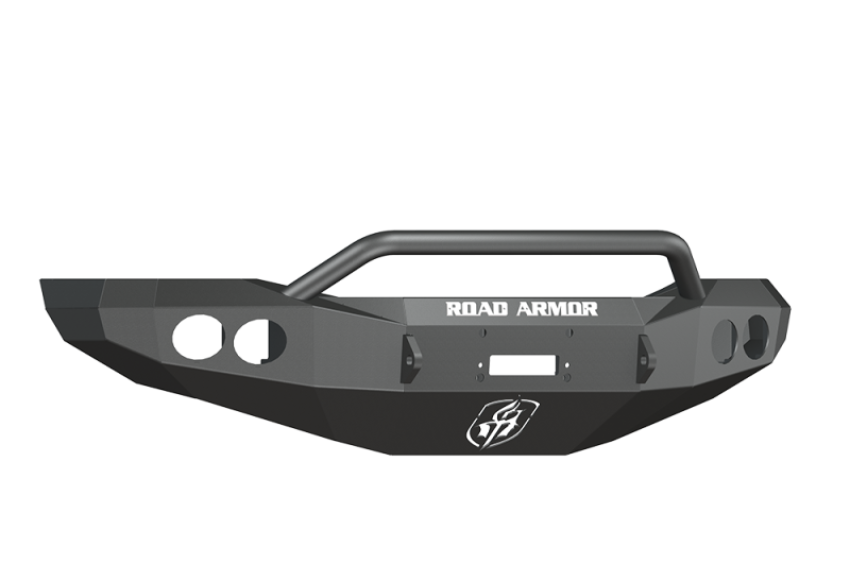 Road Armor 44074B 06-08 Dodge 1500 Stealth Front Winch Bumper w/Pre-Runner Guard - Tex Blk